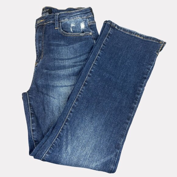 Judy Blue Slim Bootcut Stretch Jeans Womens 11/30 Blue Five Pocket Distressed - Picture 10 of 10